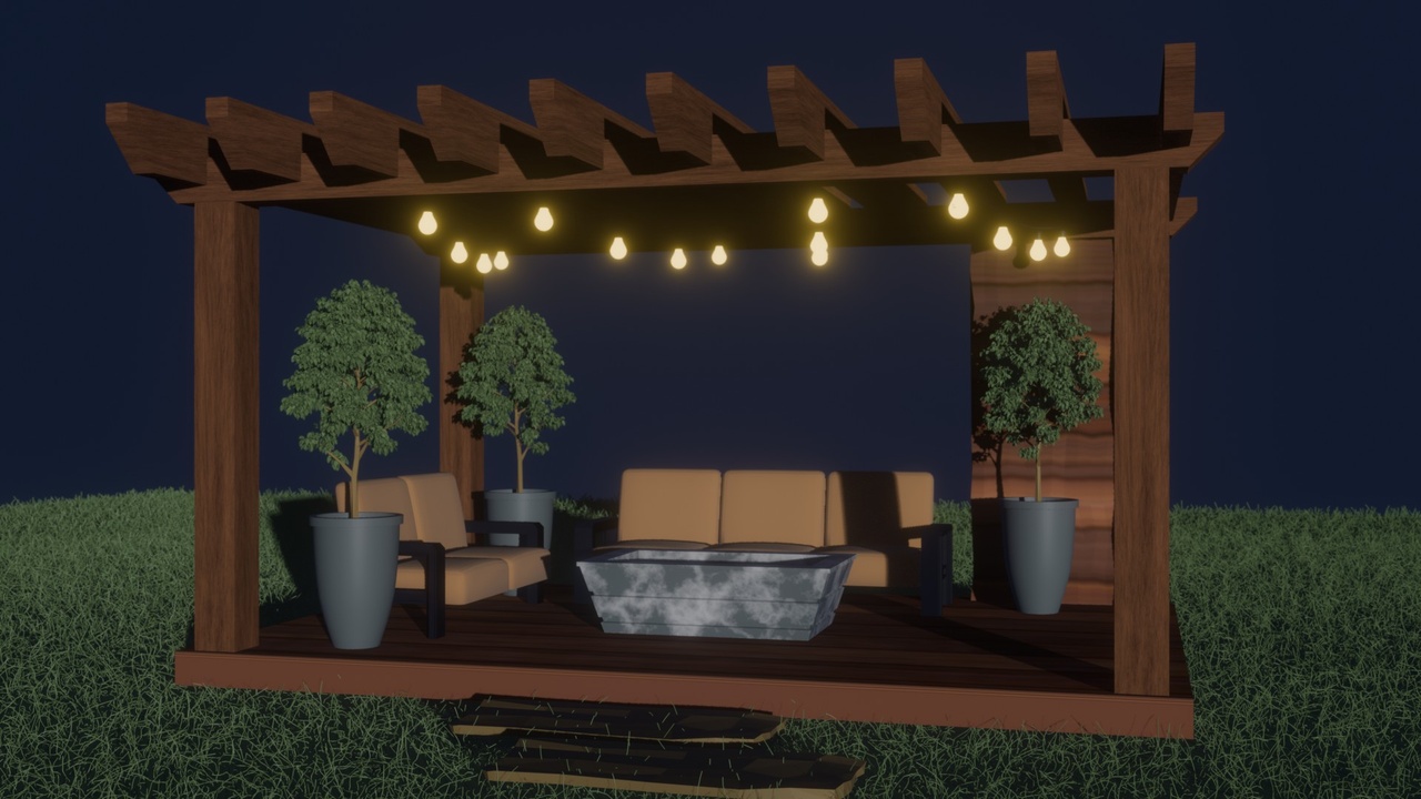 Media 1 for listing Outdoor Garden Lounge Pack – Pergola, Deck & Furniture