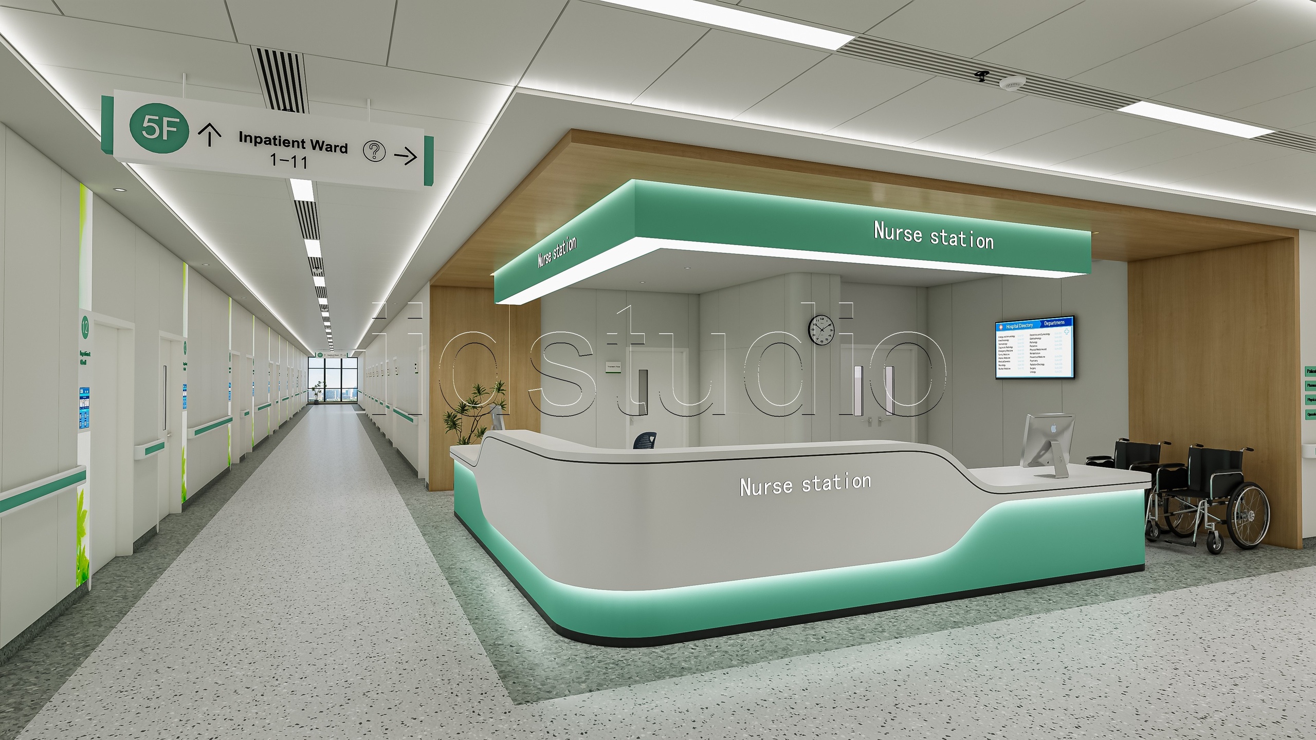Media 1 for listing Hospital corridor Nurses station 4