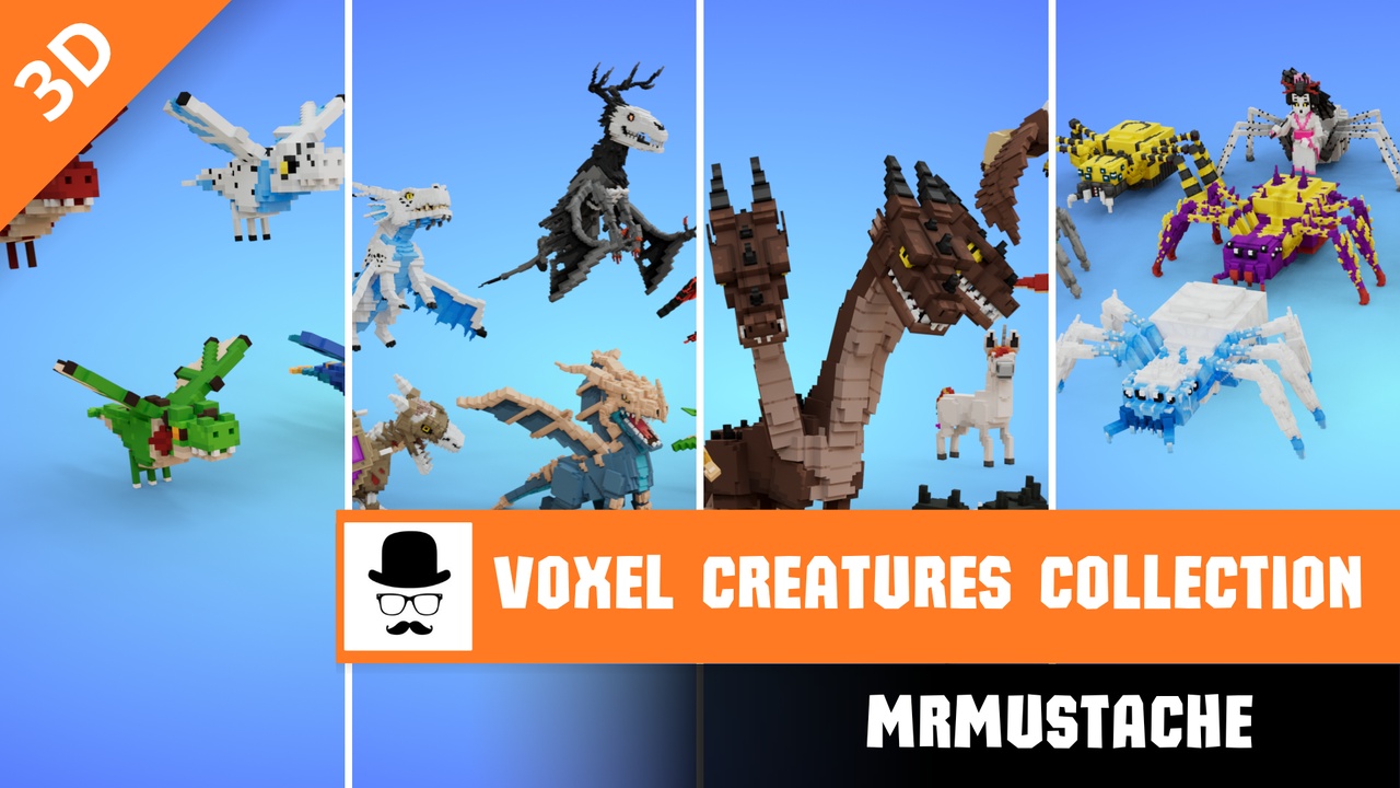 Media 1 for listing Voxel Fantasy Creatures Collection
