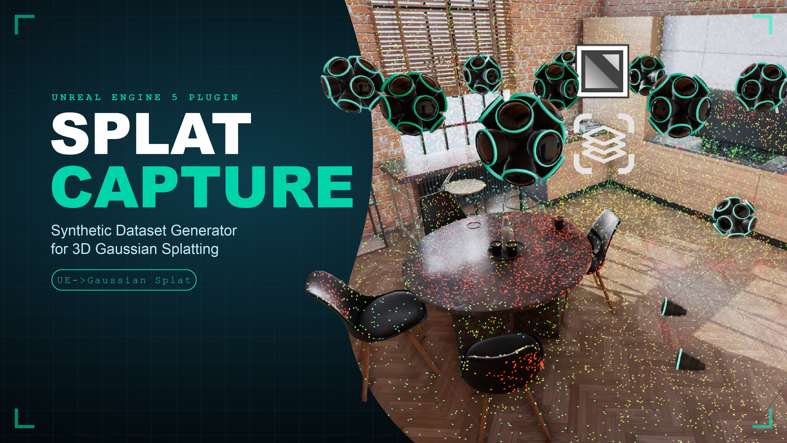 Media 1 for listing SplatCapture - Unreal to Gaussian Splat Pipeline