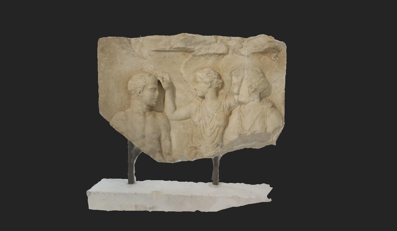 Media 1 for listing Athena, Nike and Heracles present a relief sculpture