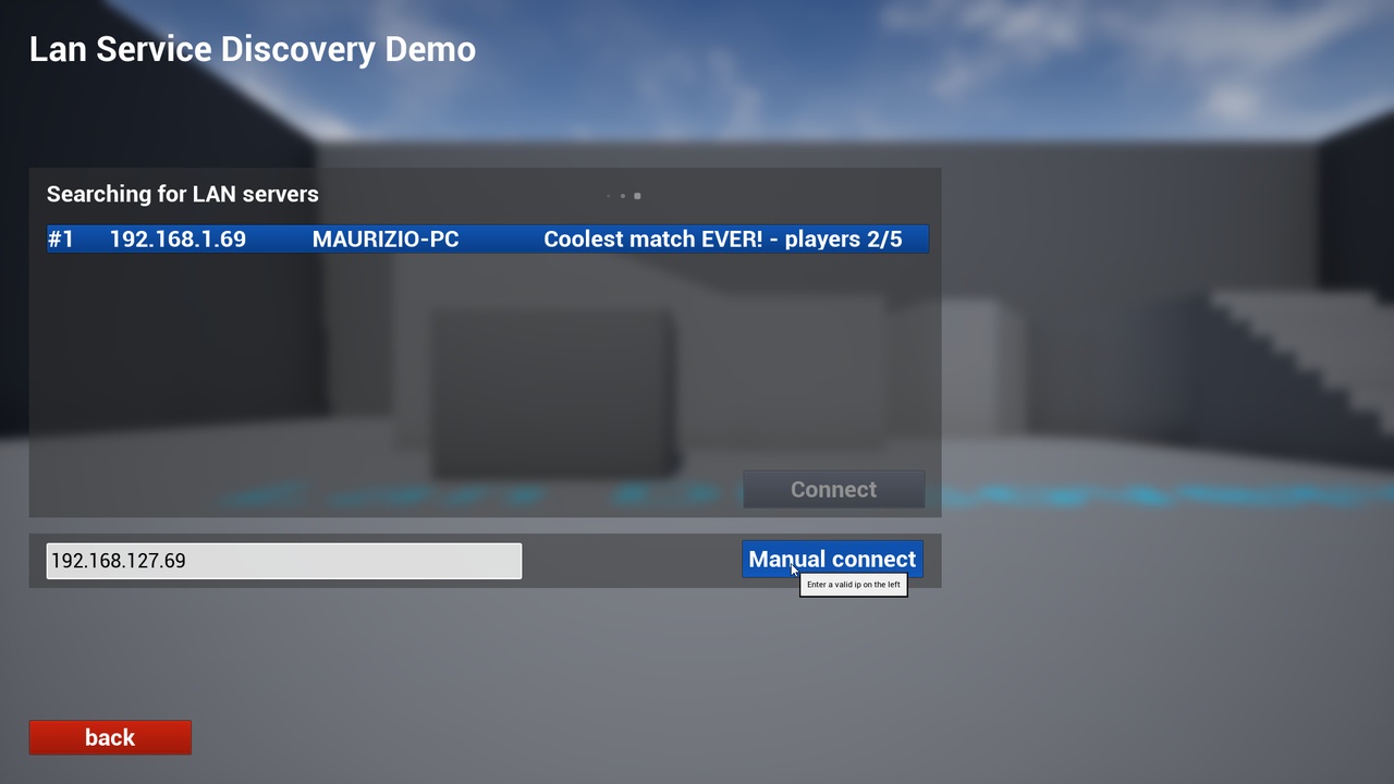 Media 1 for listing Lan Discovery Service: Multiplayer Toolkit