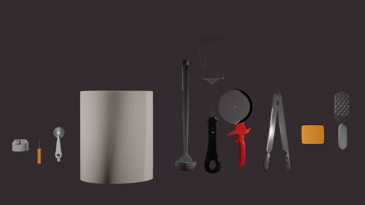 Media 1 for listing Cooking Utensil Prop Set