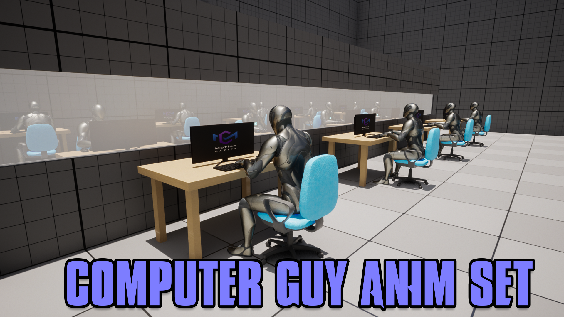 Animation Computer Guy Computer Guy Anim Set | Fab