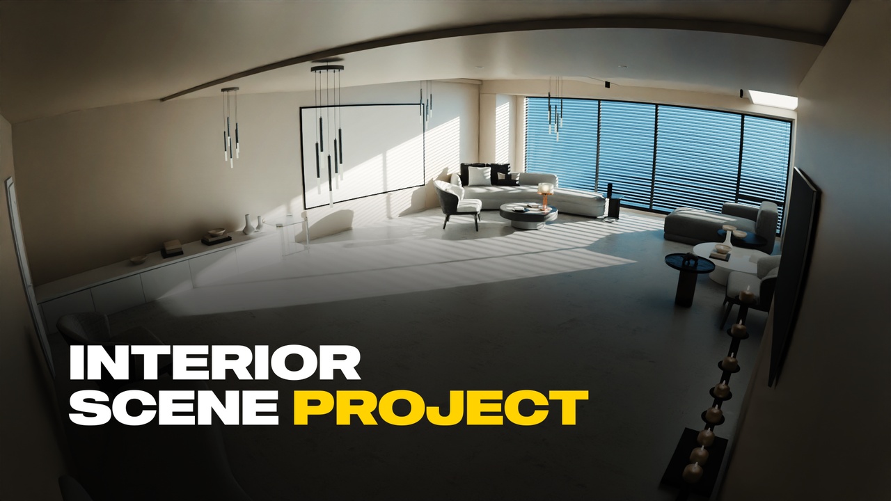 Media 1 for listing Modern Minimal Interior Blend File