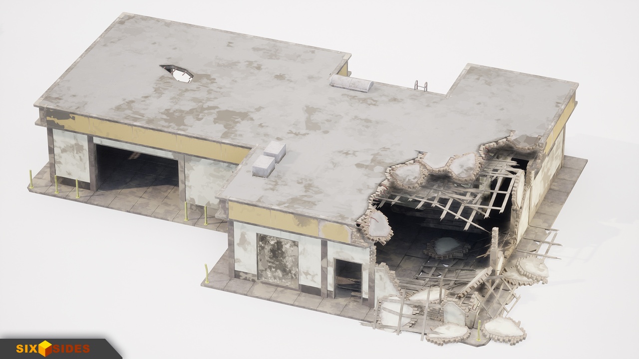 Media 1 for listing Buildings Vol.1 - Gas Station and Warehouse