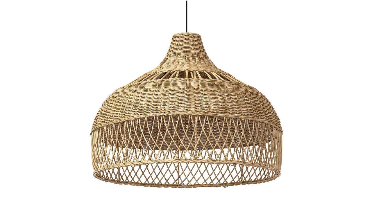 Media 1 for listing New wicker round tulip skirt rattan light
