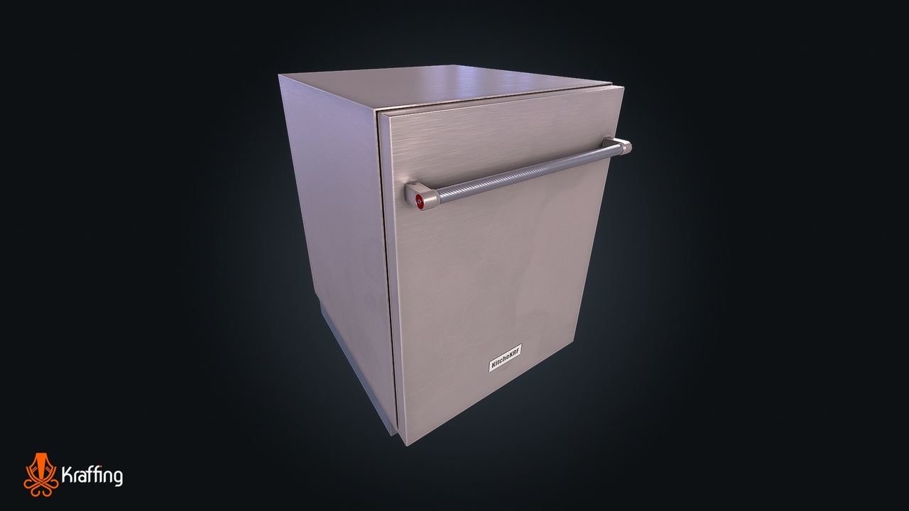 File multimediali per l'articolo Dishwasher V2 – Kitchen Appliance  – Game Ready PBR: 1