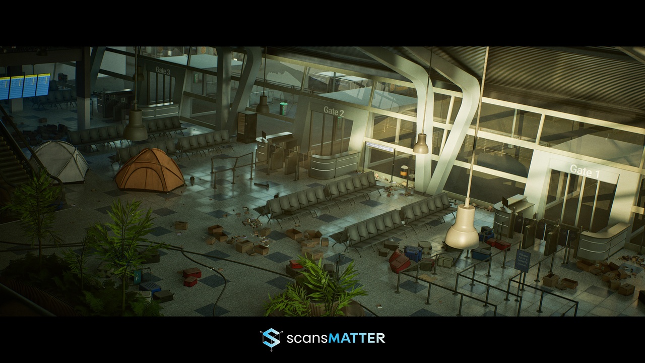 商品 Airport Terminal Interior 的媒体 1