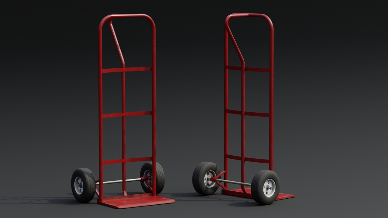 Media 1 for listing Hand Truck A02 Game-Ready