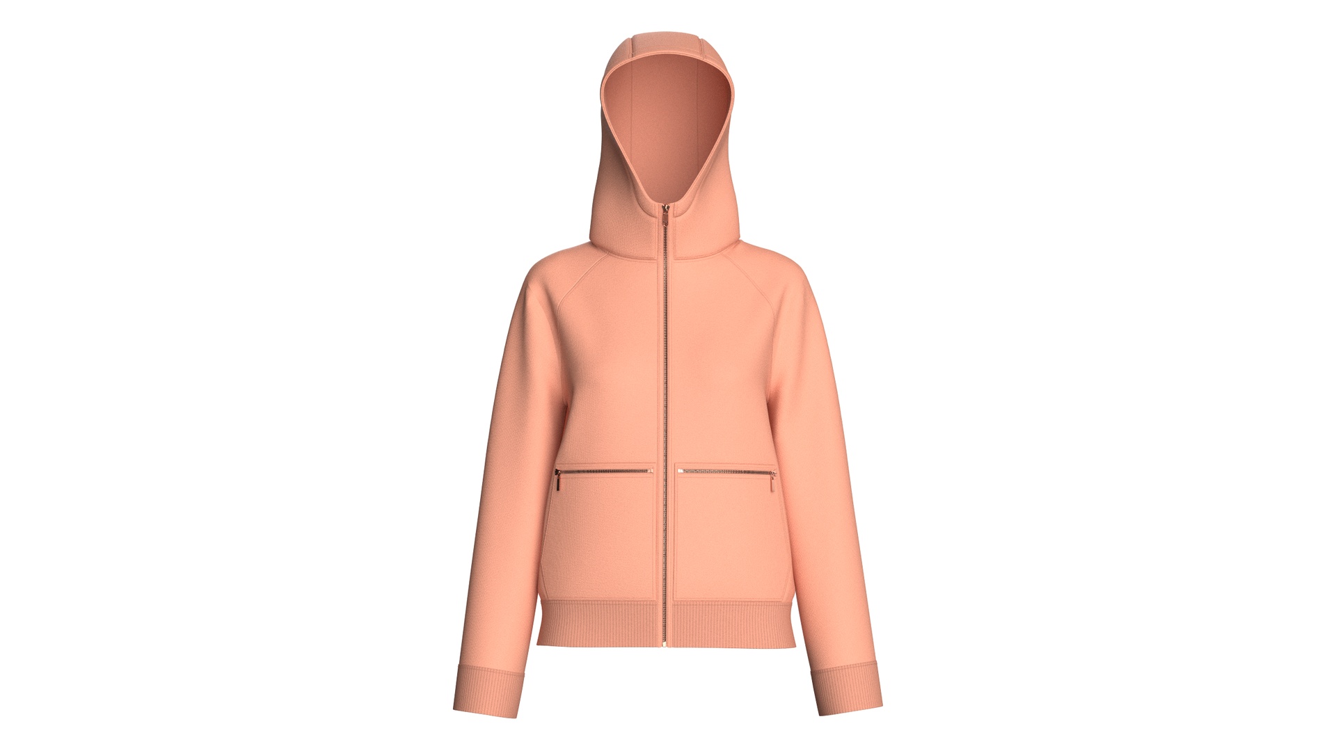 Media 1 for listing Girls Full - Zip Hoodie With Zip Pockets | High Poly