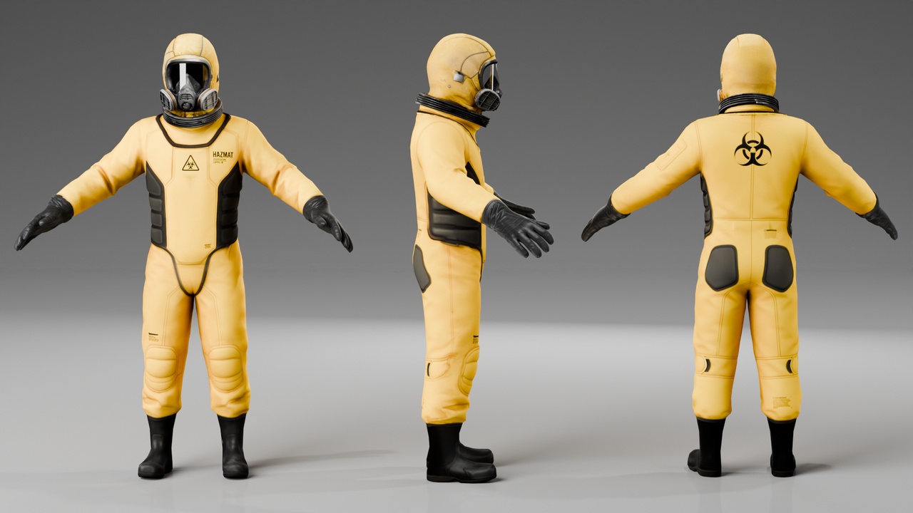 Media 1 for listing Modern Hazmat Suit - Rigged