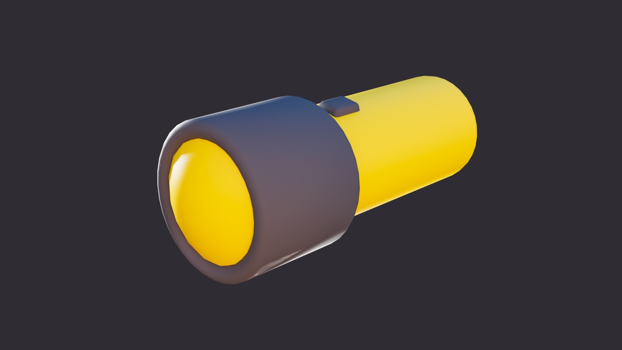 Low Poly Flashlight | Fab