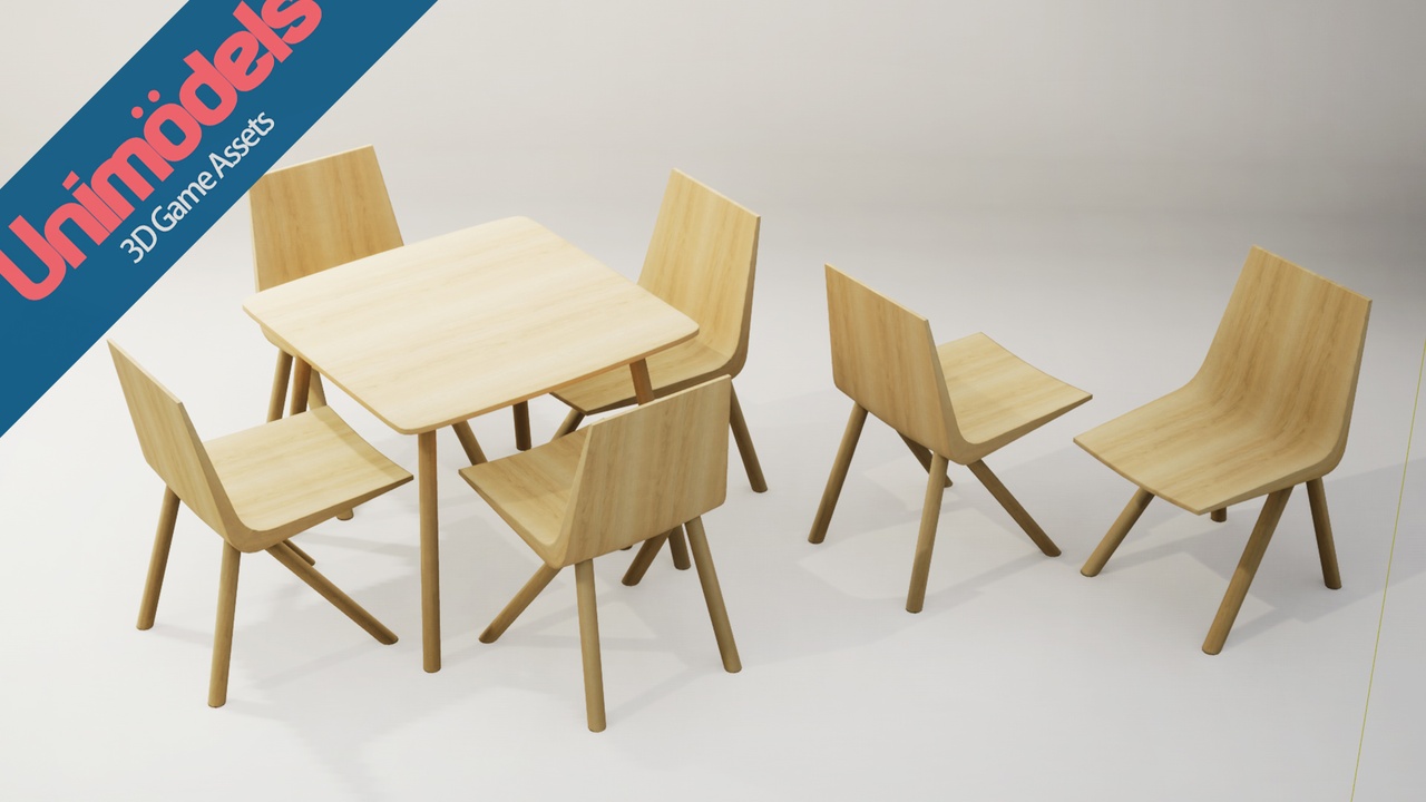 Media 1 for listing Chairs and Tables Vol. 3 by Unimodels