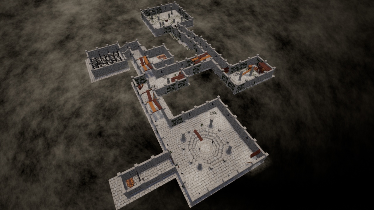 Media 1 for listing 3D Stylized temple Dungeon