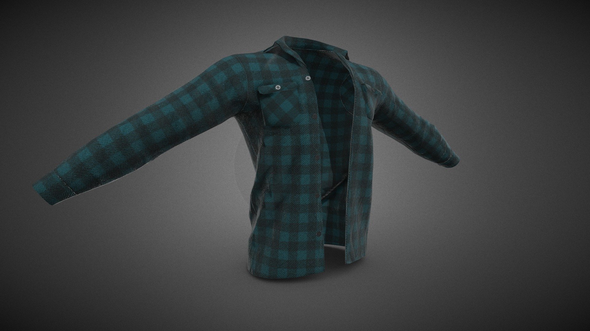 Cyan Flannel Shirt | Fab