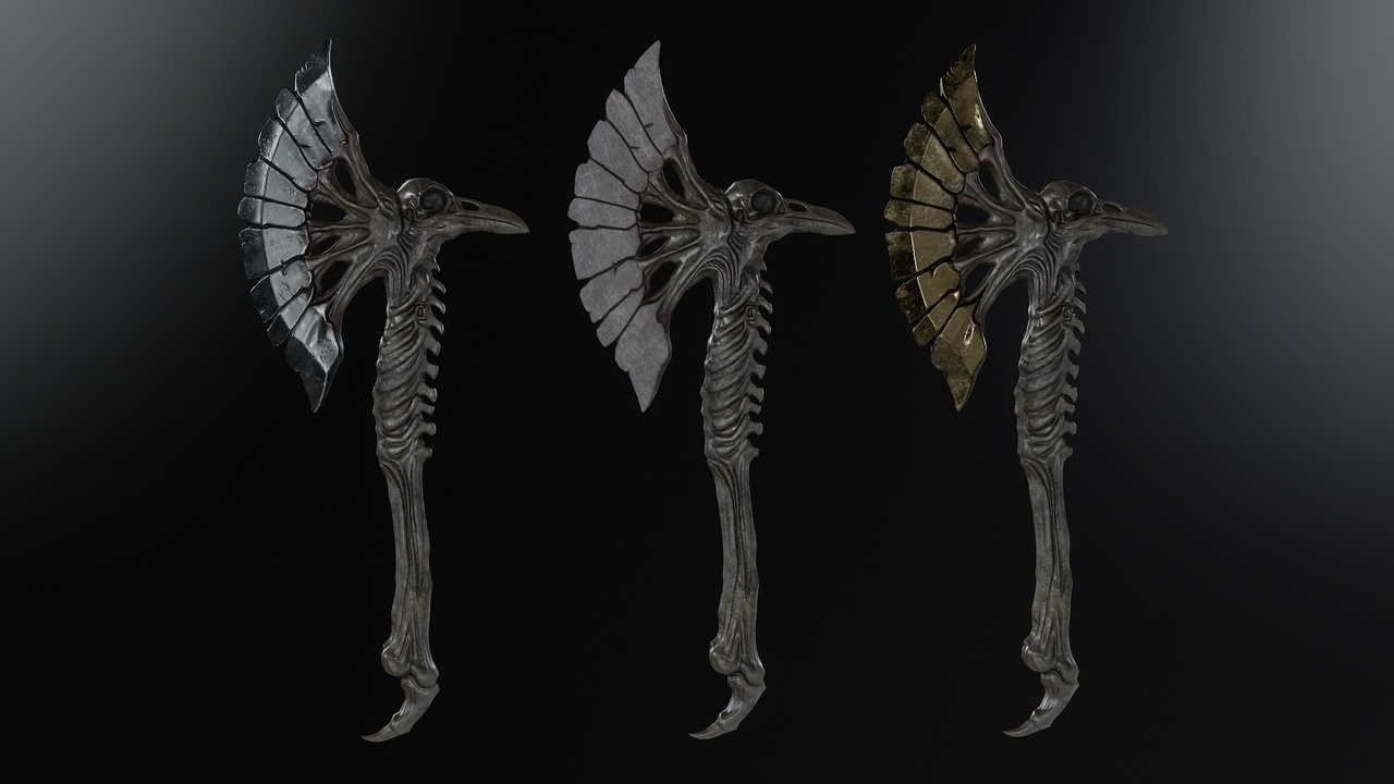Media 1 for listing SpinalReaver Axe | Dark Fantasy Battle axe
