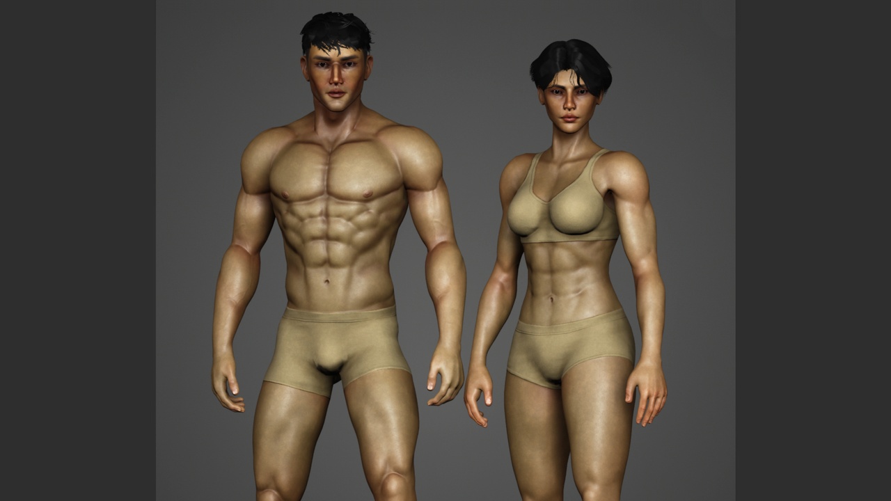Media 1 for listing Human Base Male & Female V2
