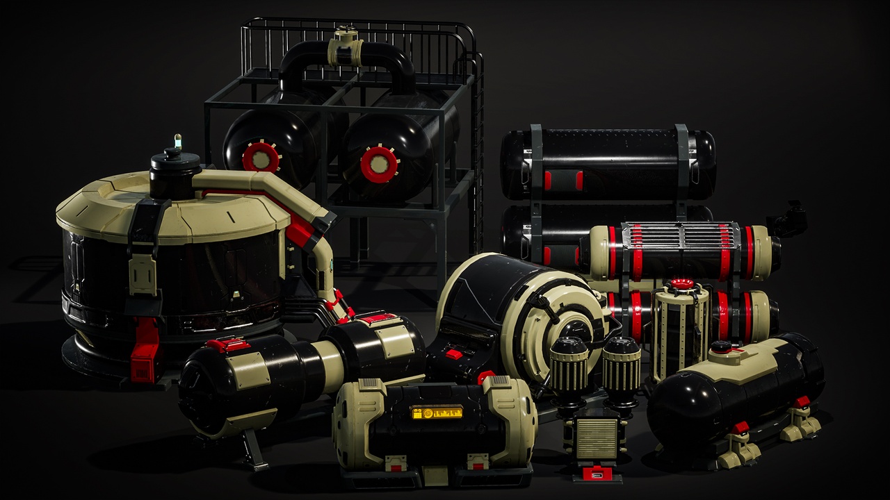 Medios 1 para el artículo Sci-Fi  Barrels Props