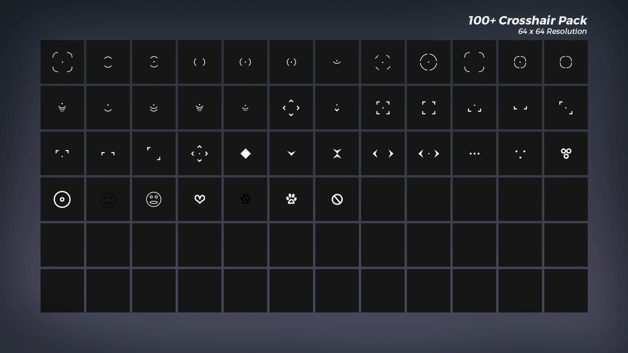 100+ Crosshairs Pack | Fab