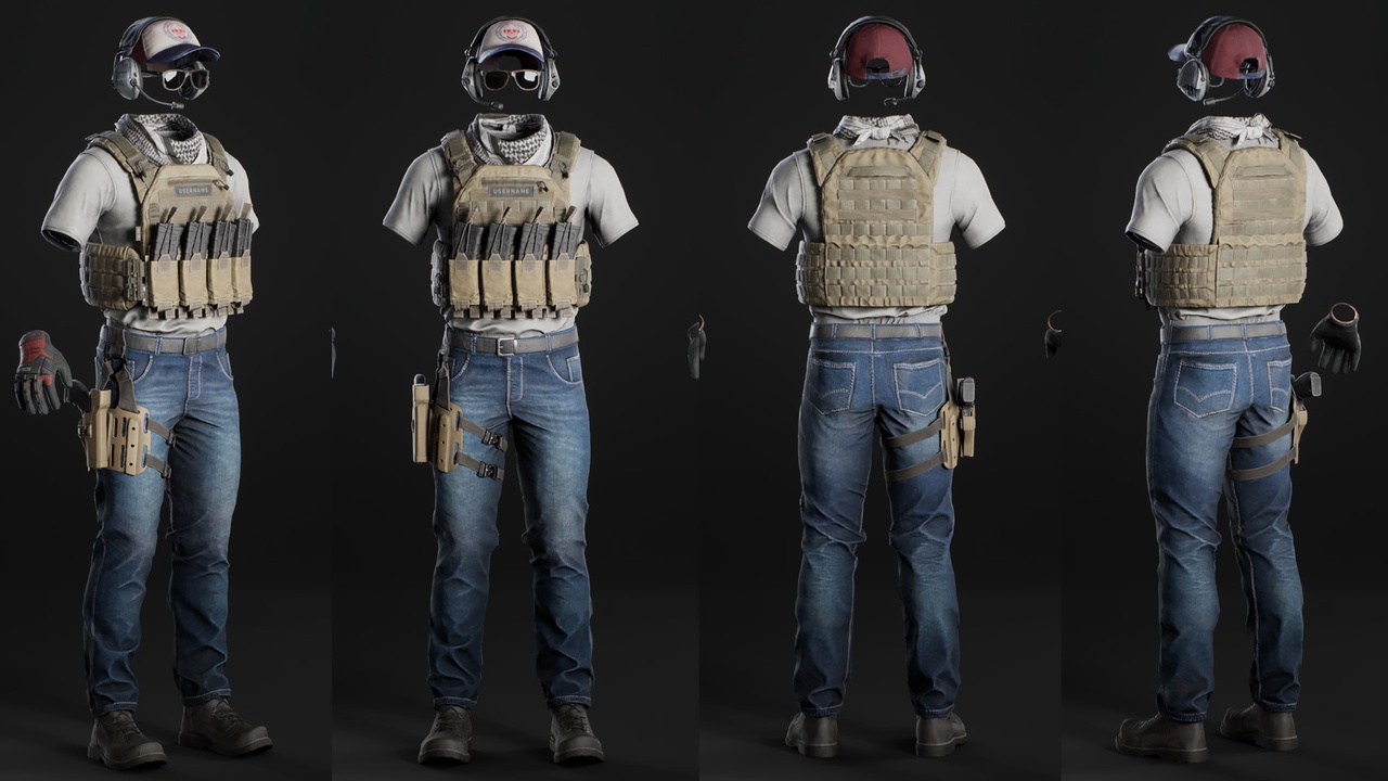 Media 1 for listing Casual Military Outfit 01 - Metahuman