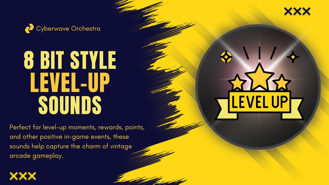 Media 1 for listing Retro Arcade Sounds - 8 Bit Game Level Up Sound Effects Pack