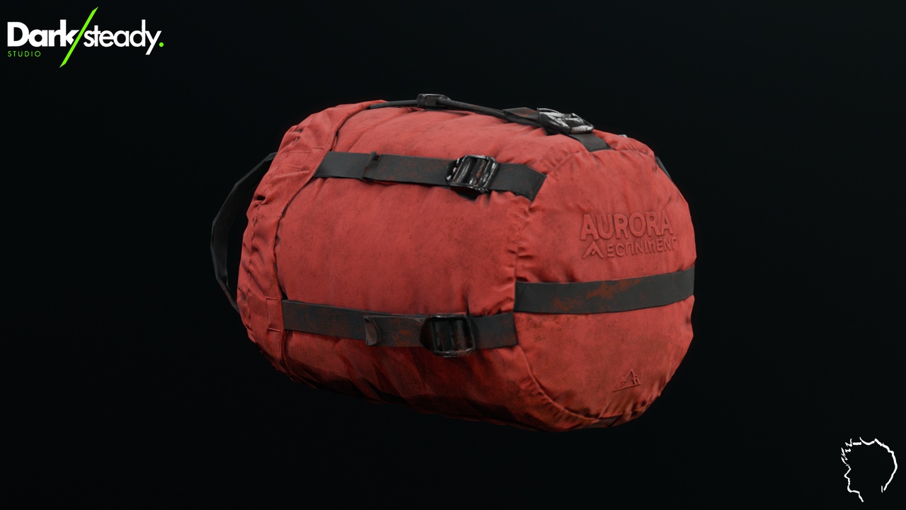 Media 1 for listing Sleeping Bag Compression Sack - Survival Game PBR Prop