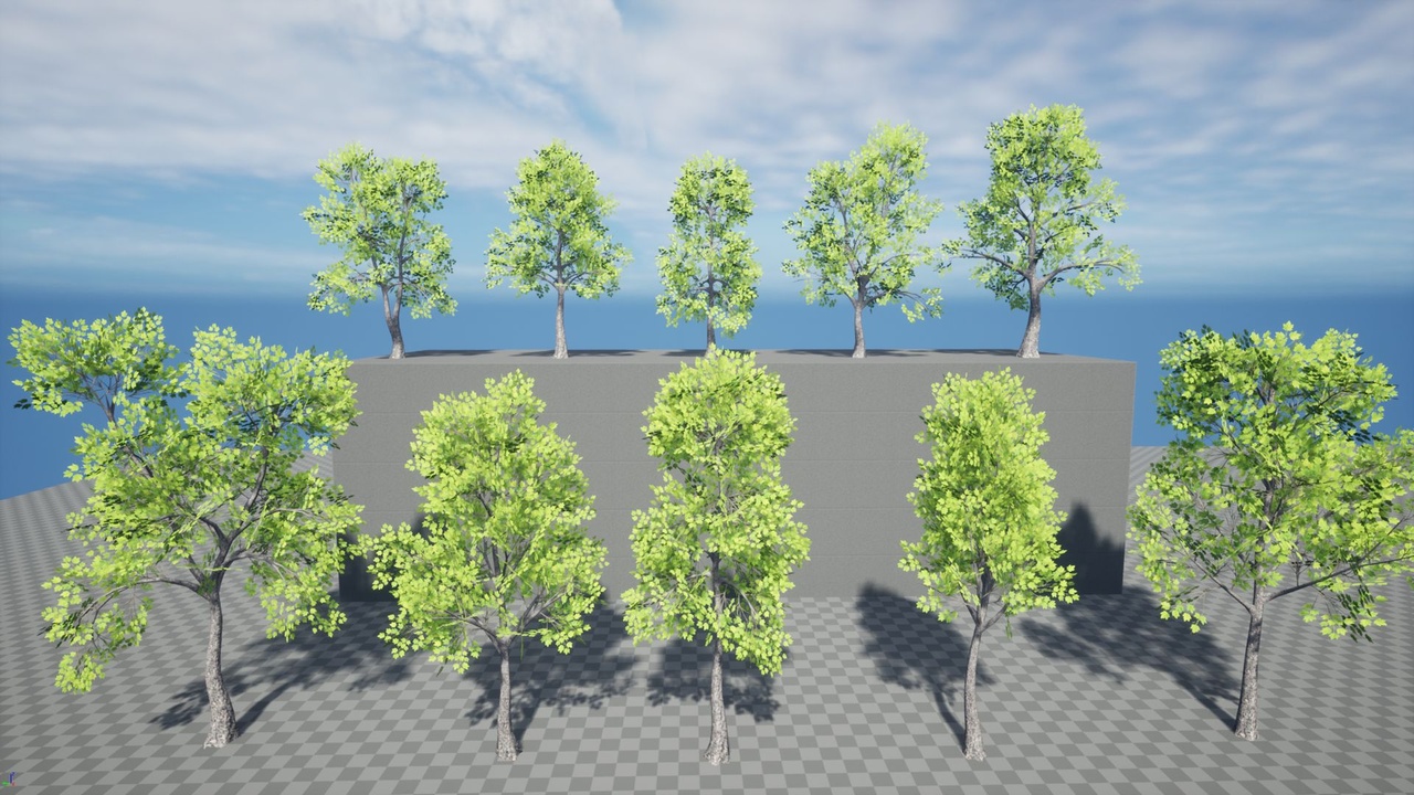 Media 1 for listing Realistic Low Poly Maple Trees 161M