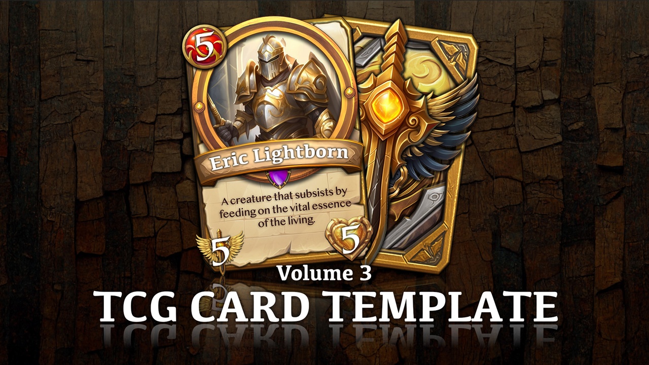 Media 1 for listing TCG Card Template - Volume 3