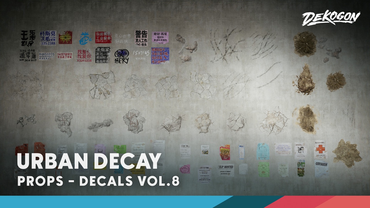 Media 1 for listing Decals VOL.8 - Urban Decay