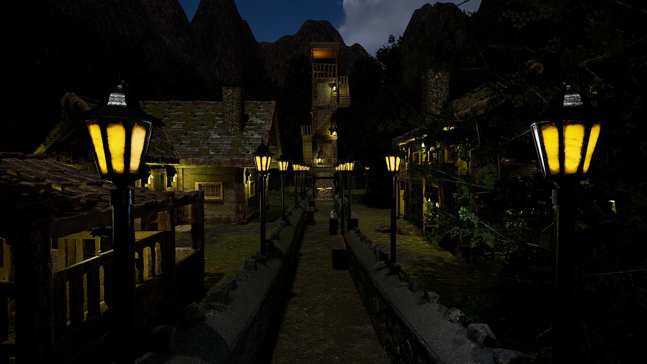 Media 1 for listing Mystic Twilight Timber Village – A Breathtaking Fantasy Village Environment