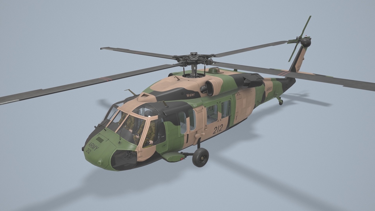 Media 1 for listing Military Transport Helicopter Australia Basic Animation (36)