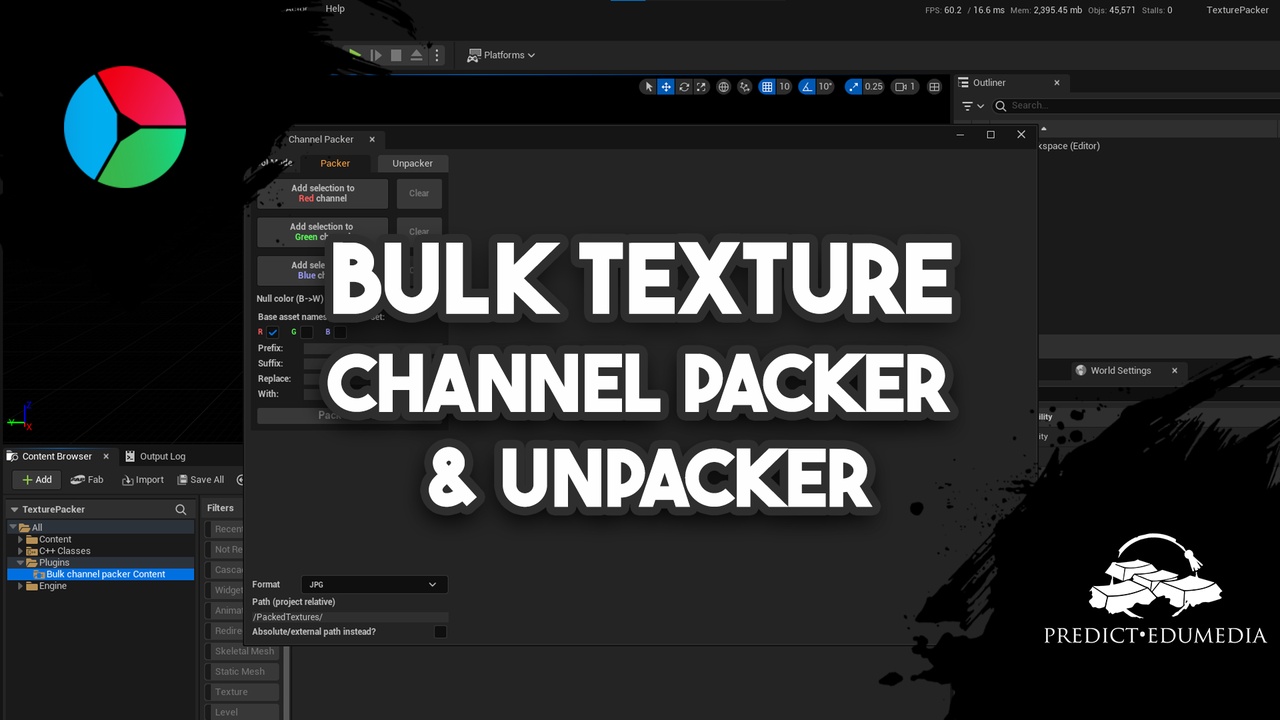 Media 1 for listing Bulk texture channel packer