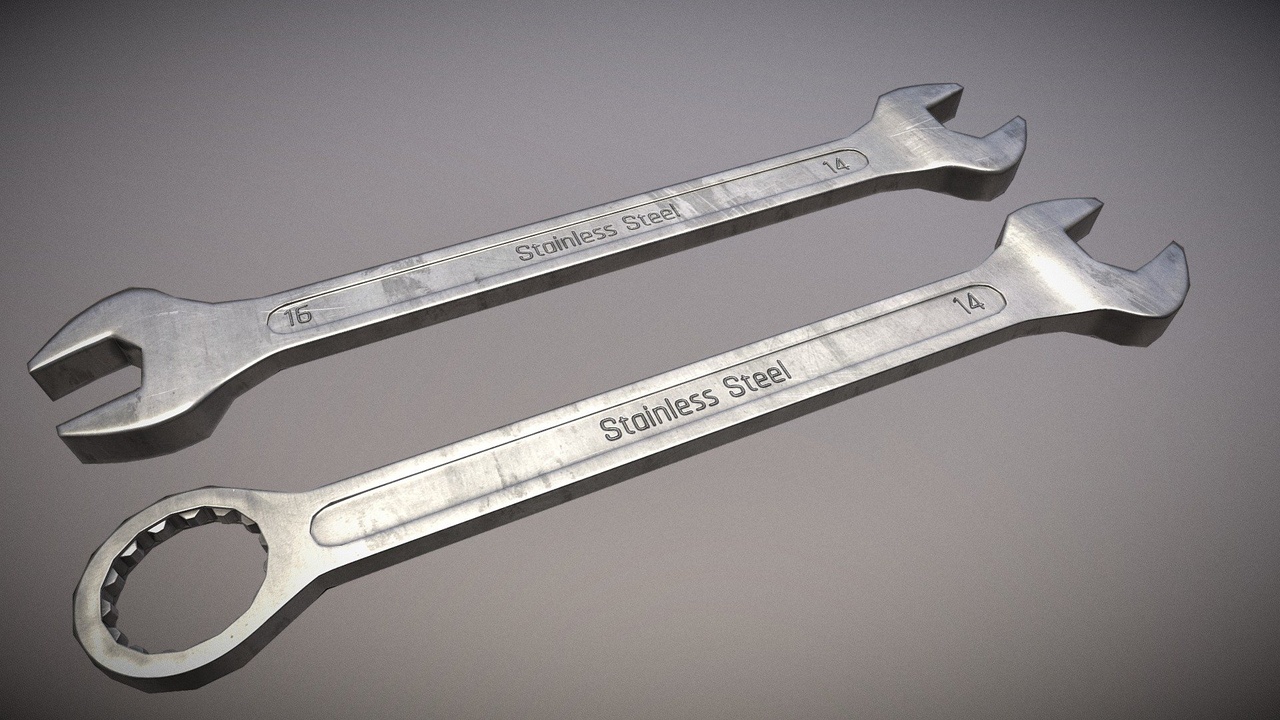 商品 Stainless Steel Wrench Tool 的媒体 1