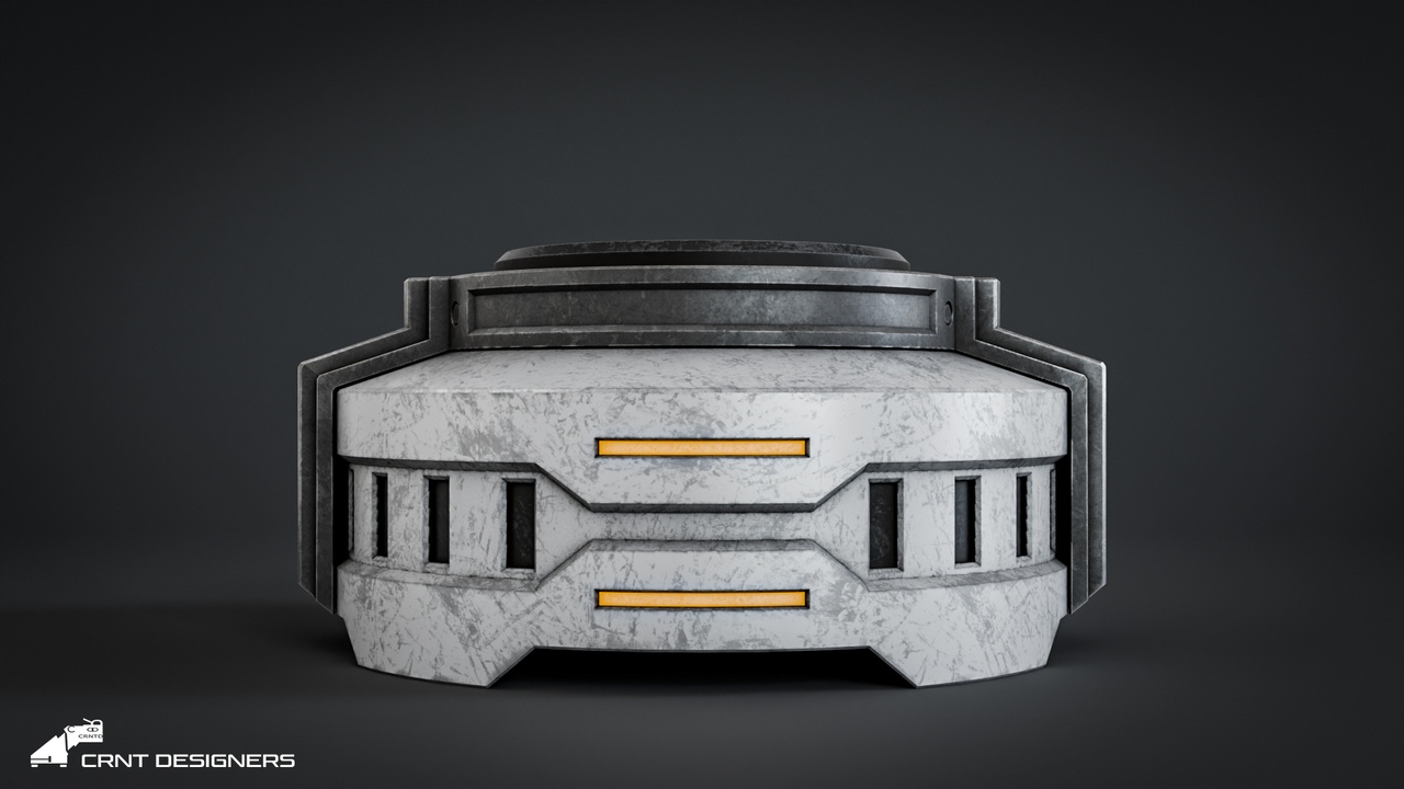 Media 1 for listing Sci-Fi Industrial Storage Pod - UE4 And UE5 Optimized - Lowpoly 3D model