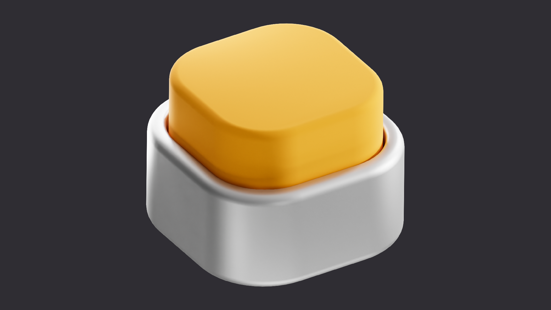 Low Poly Push Button | Fab