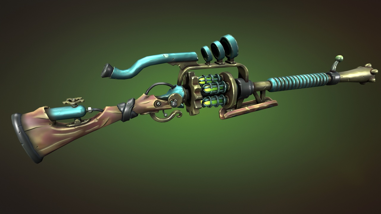 Media 1 for listing Steampunk rifle