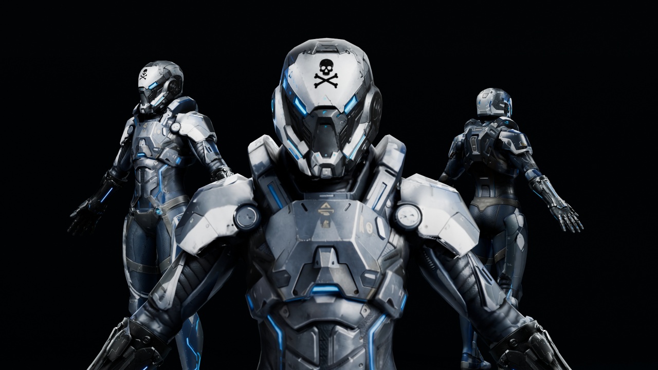 Media 1 for listing Sci-Fi Female Bounty Hunter