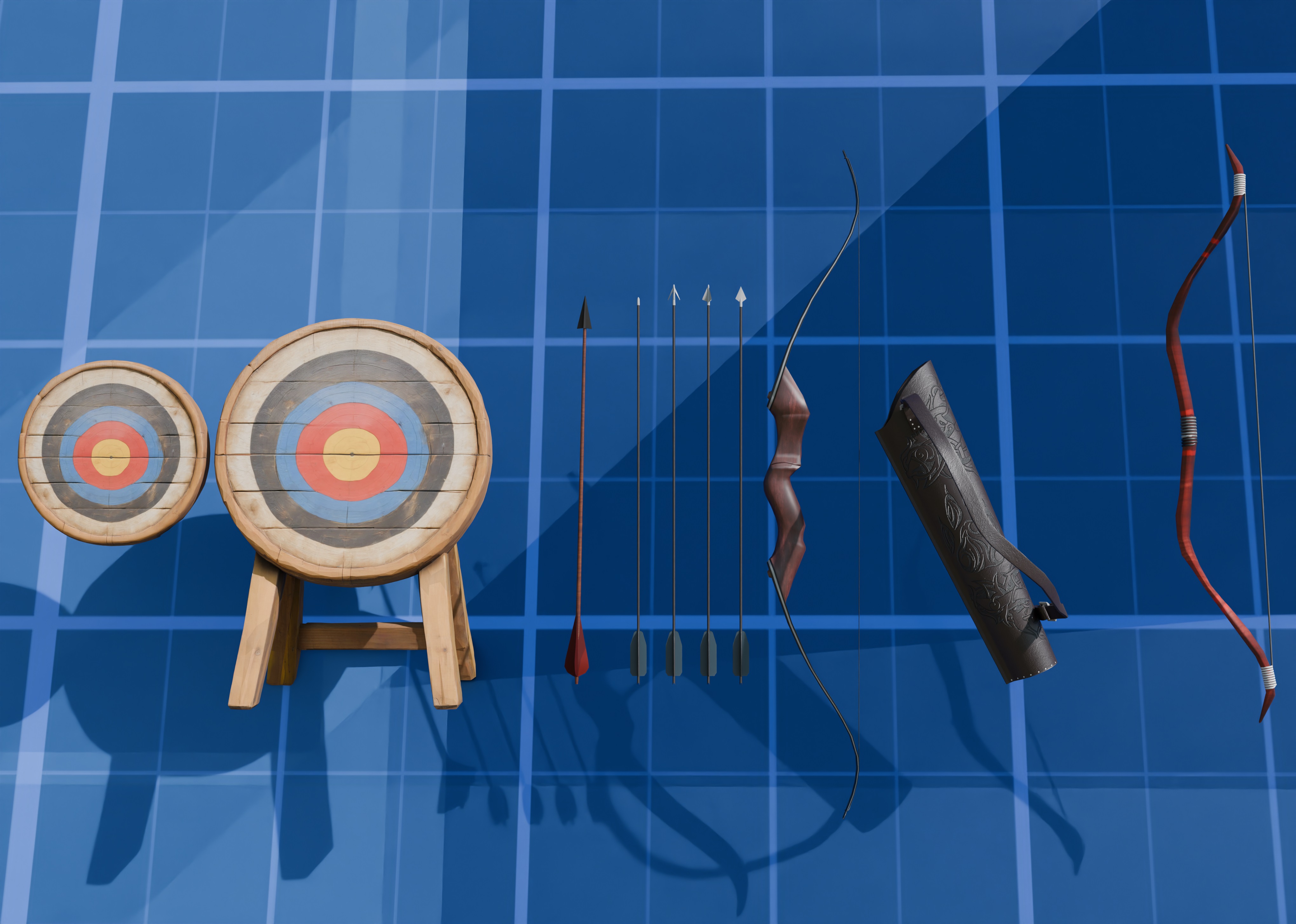 bow pack low poly Low-poly 3D model | Fab
