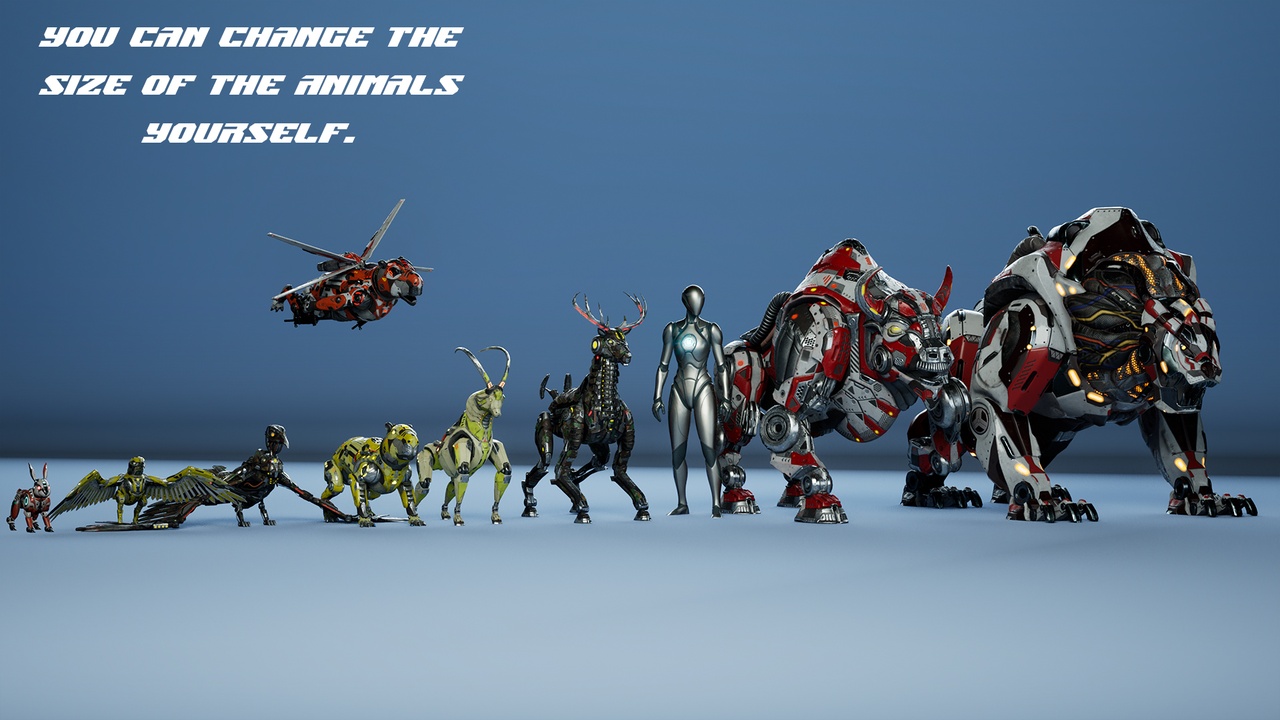 Media 1 for listing Sci-Fi Animals Pack Vol. 1