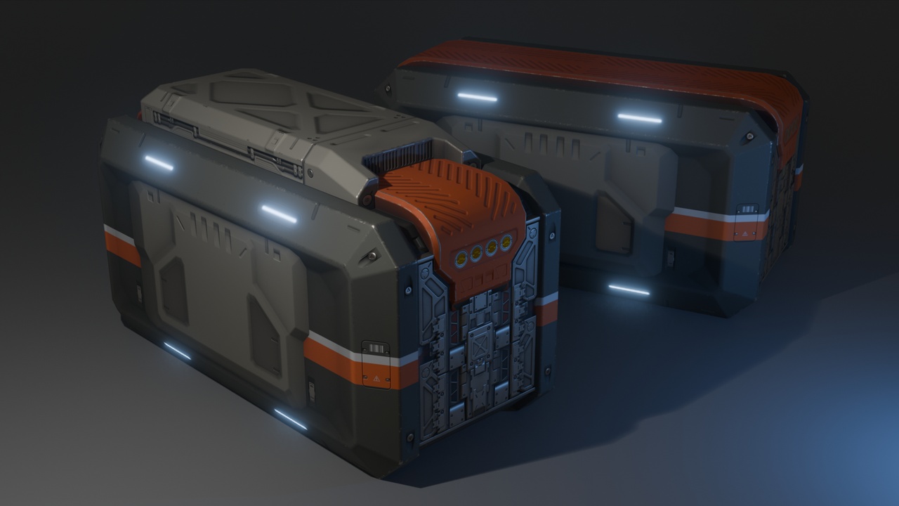 Media 1 for listing Sci-Fi Container,Cube,Box,Case,Chest