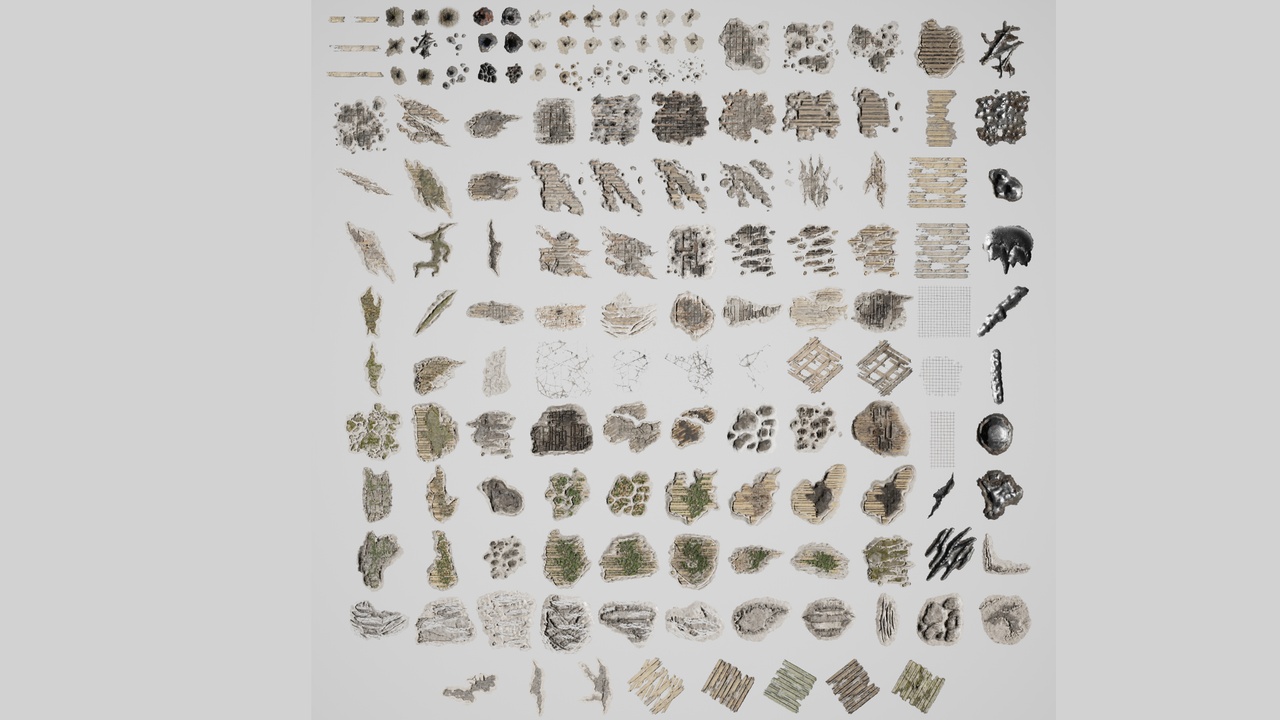Media 1 for listing 150 Bullet Hole Wall Damage Decals
