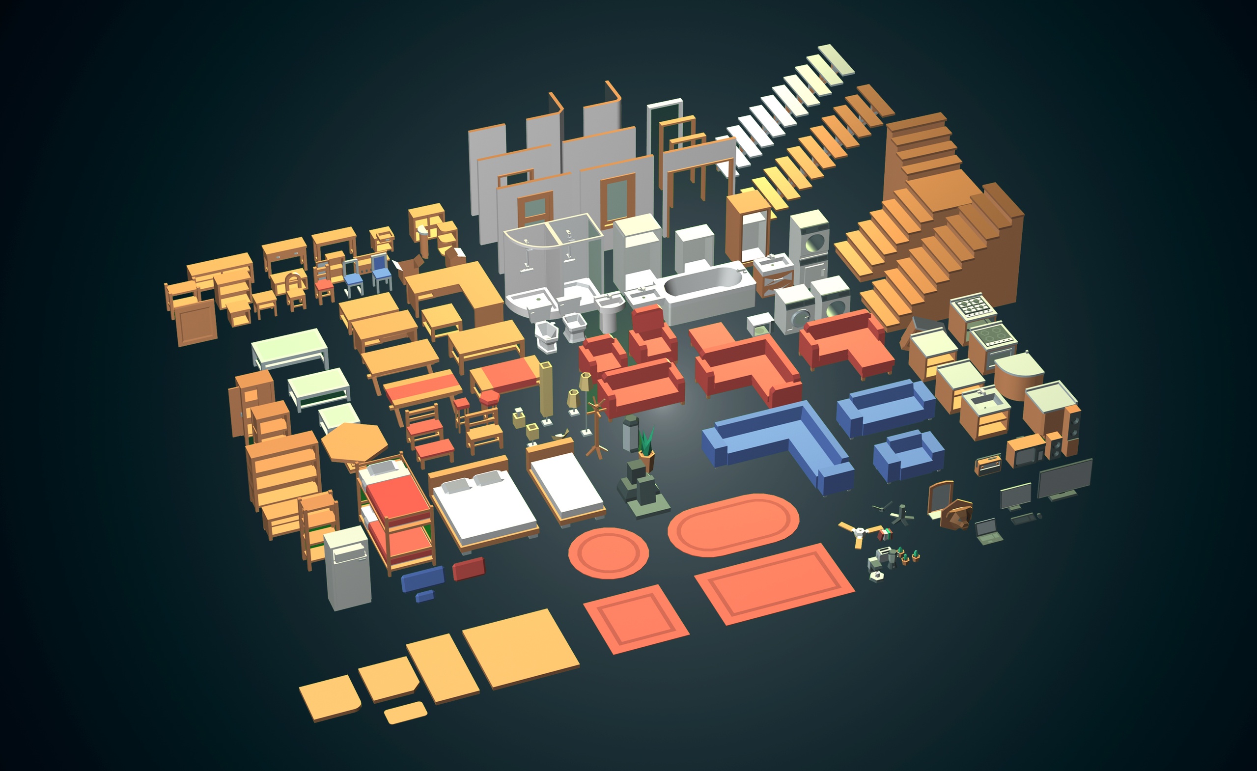 Media 1 for listing Massive Low Poly Interior Creator Pack