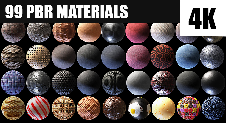 99 PBR Materials Vol.01 | Fab