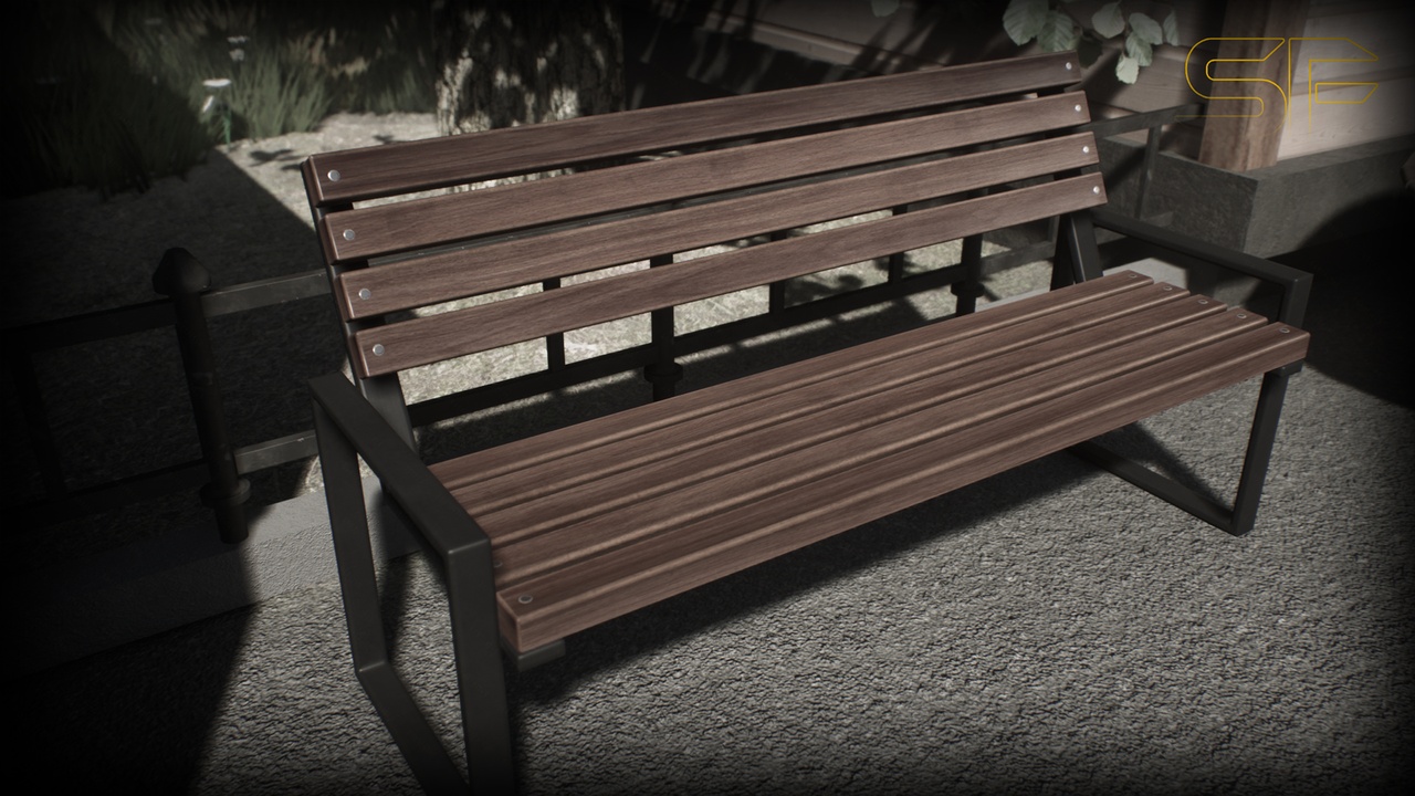 Media 1 for listing CITY Street Bench Wood [SoftField]