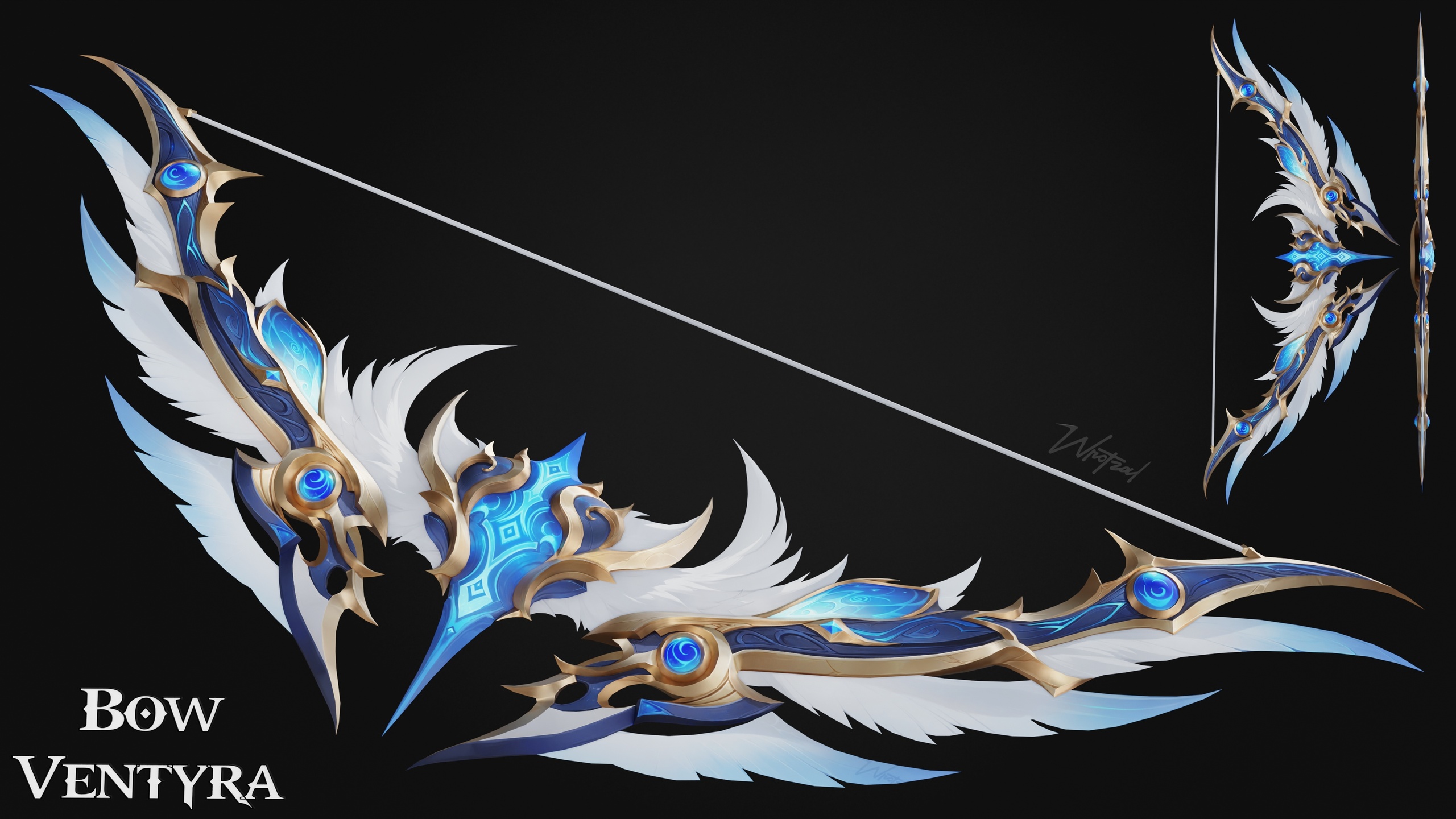 Media 1 for listing 10 Stylized Fantasy Bows [Bow Pack]