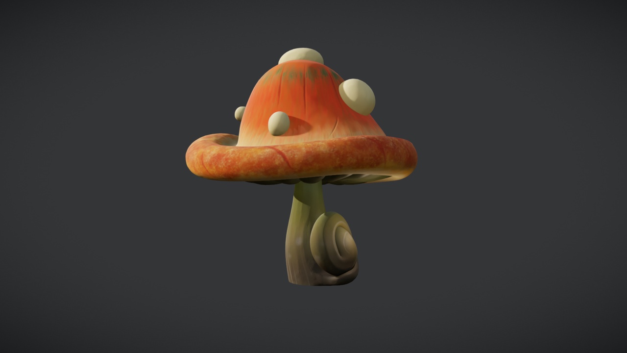 Media 1 for listing Mushroom 10 Stylized 2 _ PBR Game Ready Asset