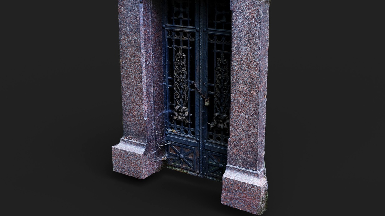 Media 1 for listing iron doors rusty metal entrance PBR photogrammetry