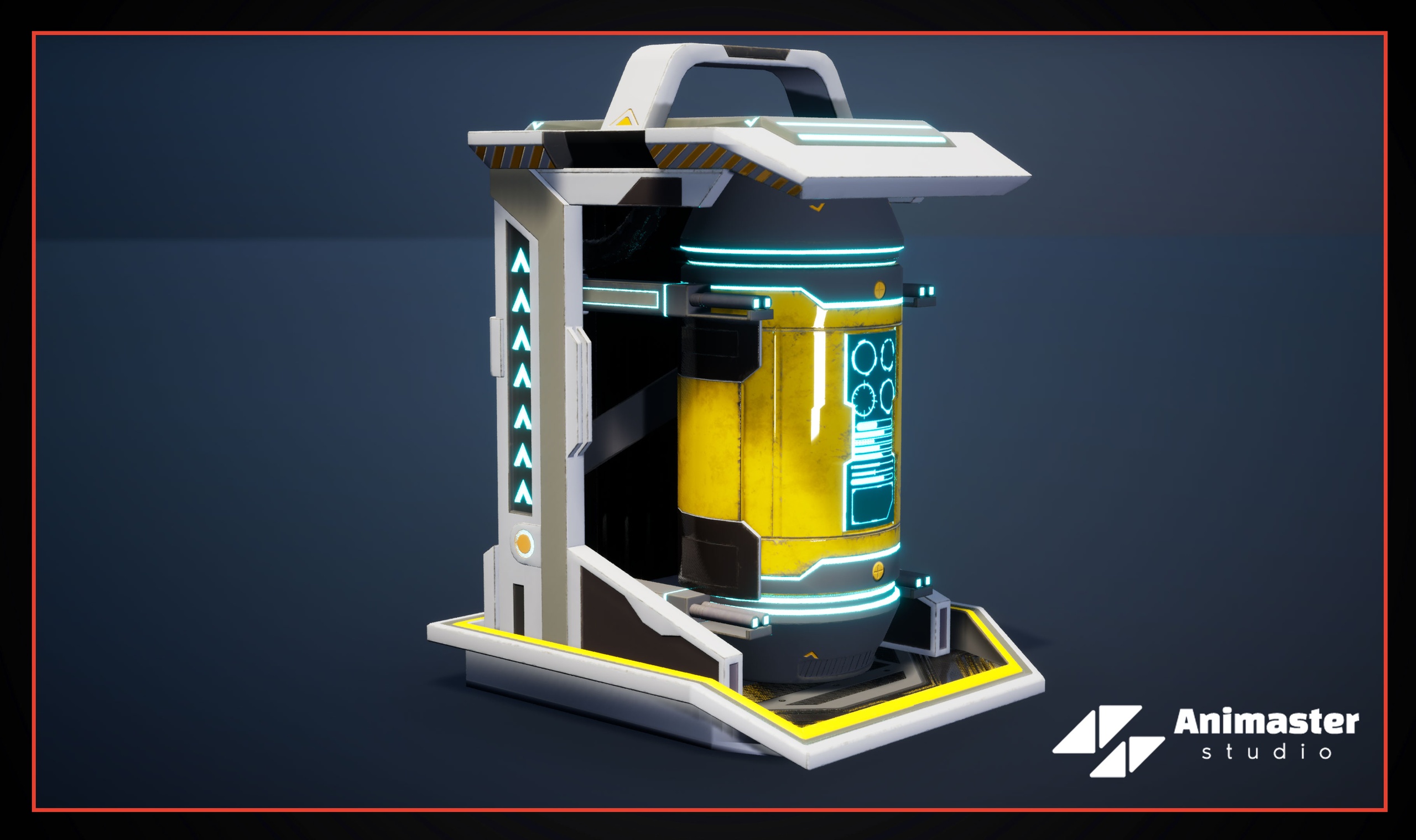 Media 1 for listing Sci-Fi Power Generator - Rigged & Animated