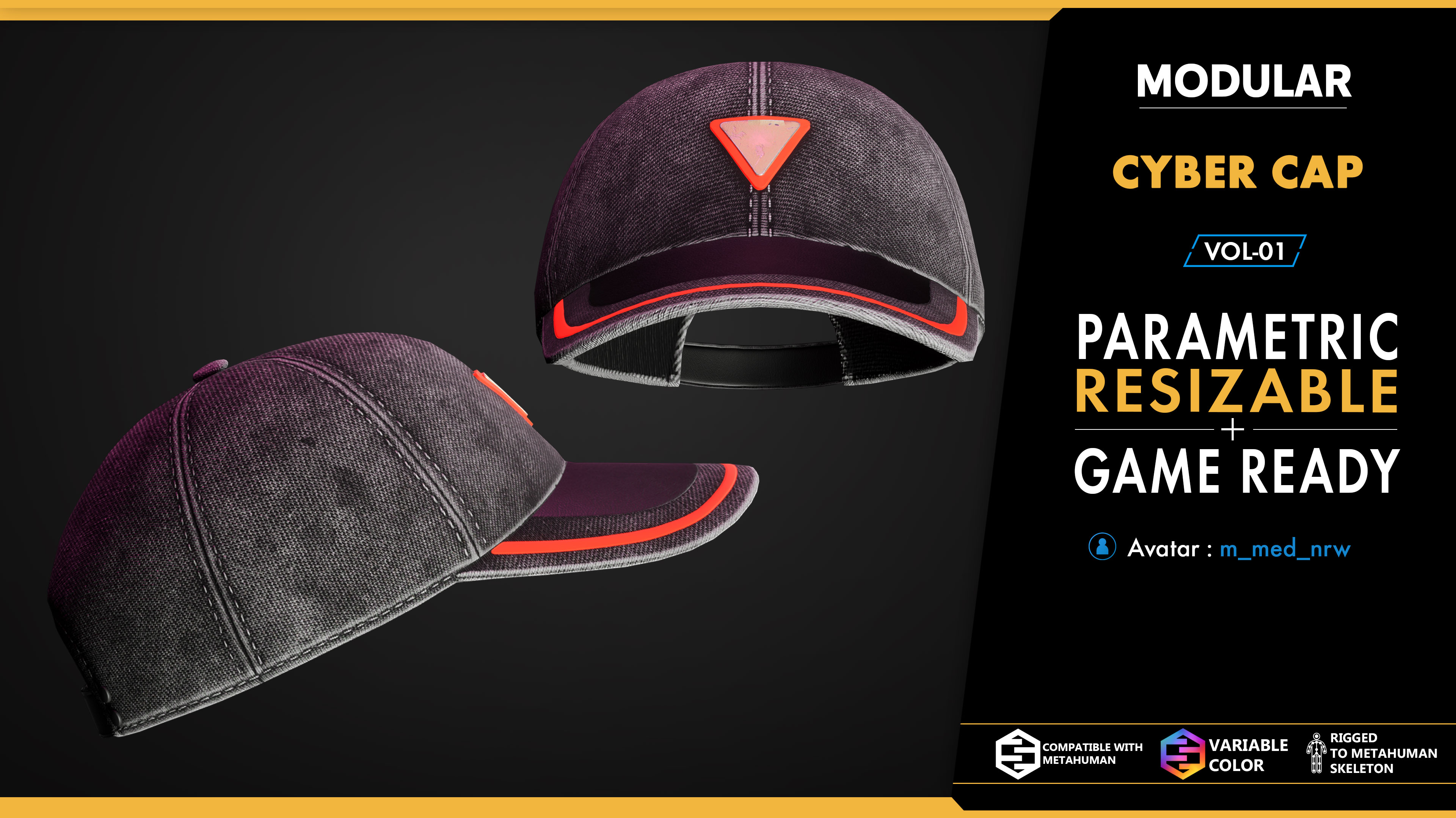 Modular Cyber Cap V01 | Fab